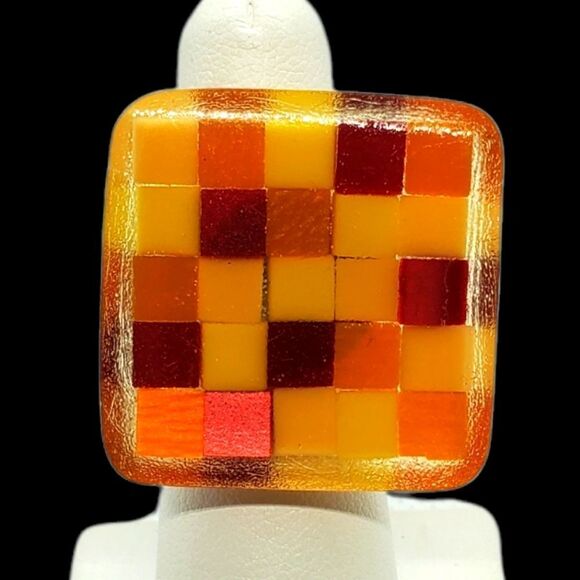 Adjustable Orange, Red, & Yellow Ring - Picture 1 of 6